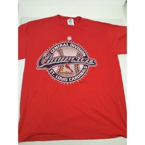 2000 LOGO ATHLETIC MLB STL Cardinals Division Champs T Shirt Men Sz L Vintage